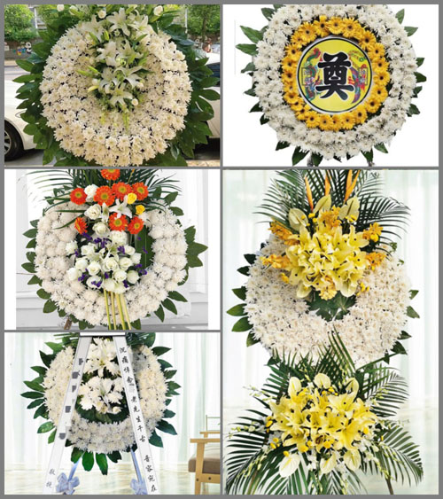 山西晋中榆次区修文镇东白村花圈速递